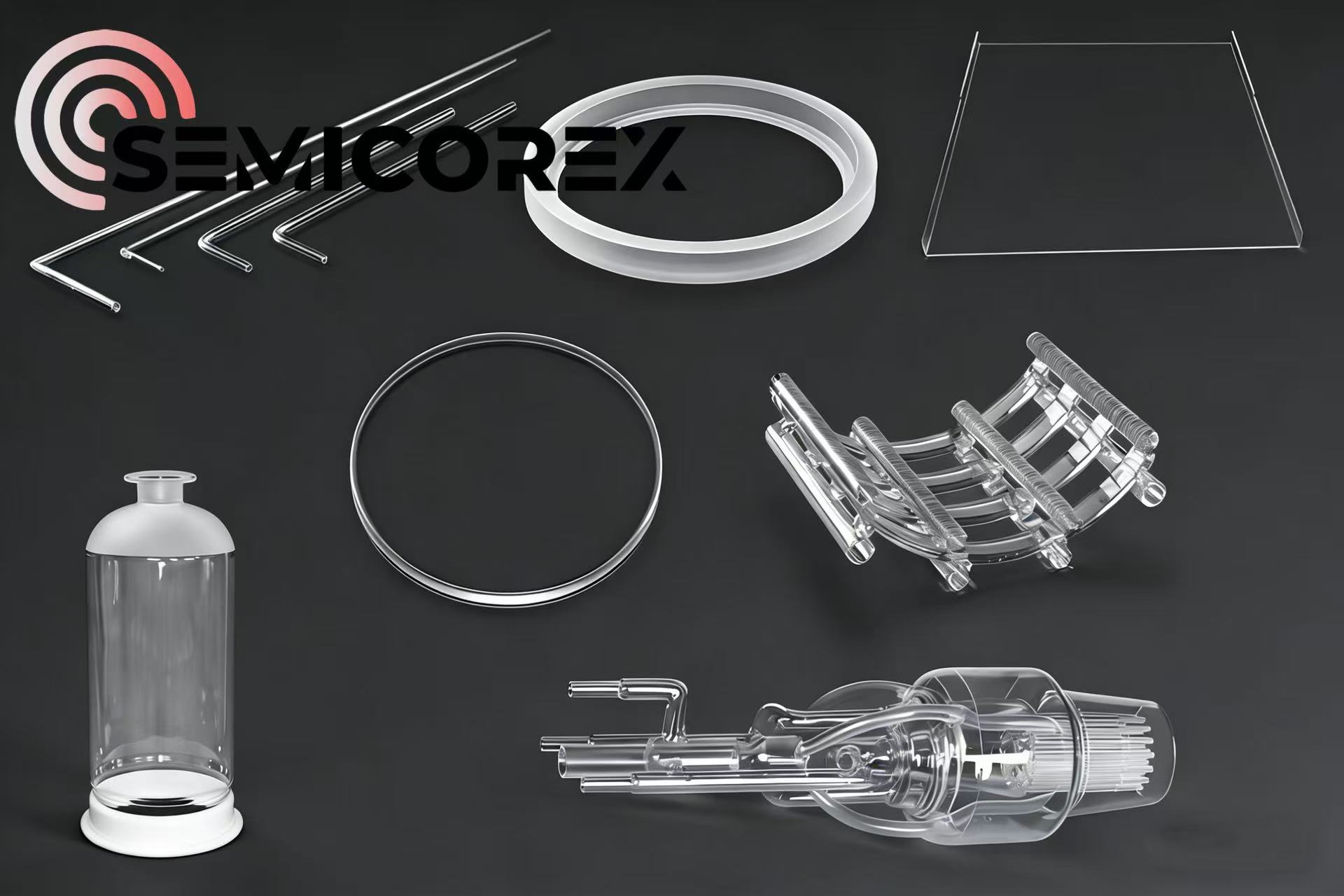 일반적인 반도체 석영 부품 및 응용 분야